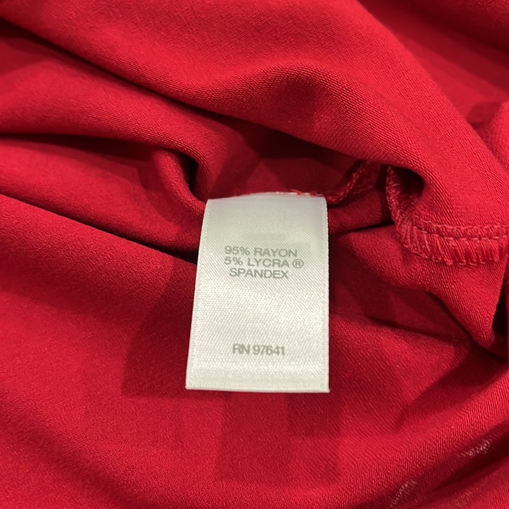 NWT J.Jill red long sleeve dress L - Picture 5 of 7